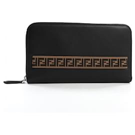 Fendi-*Fendi organizer long wallet calf black men's-Black