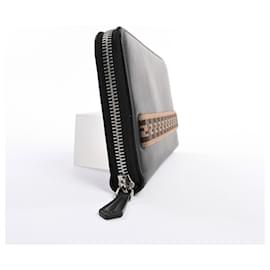 Fendi-*Fendi organizer long wallet calf black men's-Black