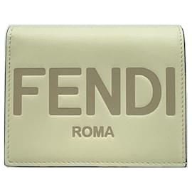 Fendi-*FENDI (Fendi) bi-fold mini wallet-White