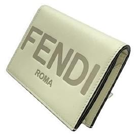 Fendi-*FENDI (Fendi) bi-fold mini wallet-White