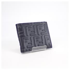 Fendi-*FENDI Fendi bi-fold wallet wallet calf leather black-Black
