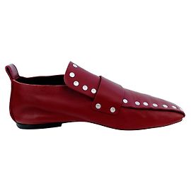 Mocassins Soft Céline Argenté Bordeaux