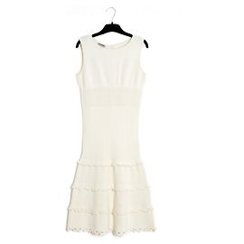Chanel weißer Baumwollstrick38 Aus weiß