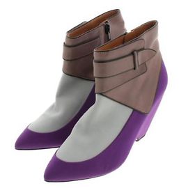 [Usado] BALENCIAGA Botas Balenciaga damas Gris Púrpura