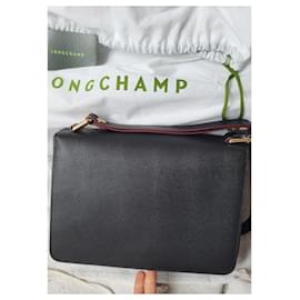 Longchamp-Longchamp Pliage Heritage GM Umhängetasche Neu-Schwarz