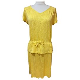 Conjunto de Saia e Top Agnès b. Amarelo Viscose Amarelo