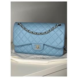 Chanel-Jumbo clássico atemporal-Azul claro