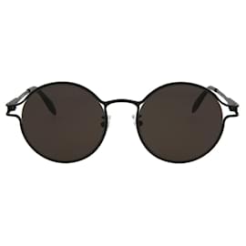 Alexander Mcqueen-Panthos-Frame Metal Sunglasses-Black
