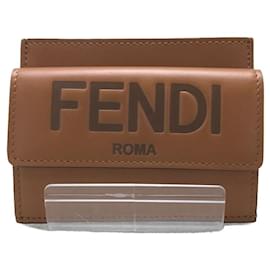Fendi-FENDI ◆ Card case /-/ BRW-Brown