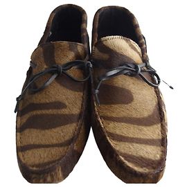 "Fendi" Mocassin FENDI modèle chaussures homme mocassin Marron