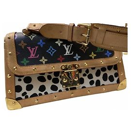 Louis Vuitton 2003 borsa multi colore dalmata di seconda mano Nero