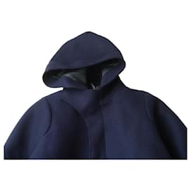 Acne-ACNE STUDIOS Melton Wool Coat Navy 44-Navy blue