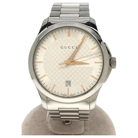 Gucci-GUCCI Quartz watch / analog / stainless steel / SLV-Silvery