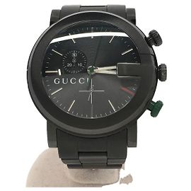GUCCI Quartz watch / analog / stainless steel / BLK Black