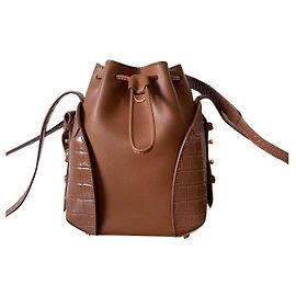 Autre Marque Bolsa SENREVE Mini Flower em couro cor avelã Avelã