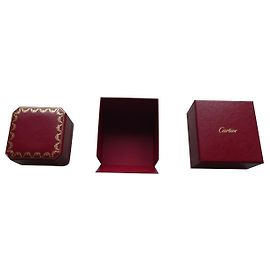 nova caixa de anel cartier com overbox Vermelho