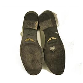 Zadig & Voltaire-Zadig & Voltaire Teddy White Snakeskin Botines Botines Zapatos 36-Blanco