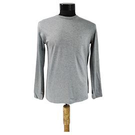 T By Alexander Wang T-shirt grigio a maniche lunghe in cotone Grigio
