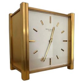 Patek Philippe Solar Table Clock Gold hardware