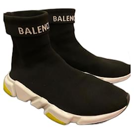 Balenciaga-Entraîneur de vitesse pliable Balenciaga-Noir,Blanc