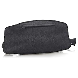 Prada-Prada Black Canvas Backpack-Black