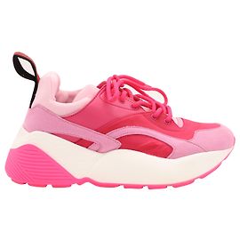 Stella Mc Cartney Stella McCartney Baskets Eclypse en Cuir Rose / Fuchsia Rose