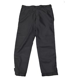 Prada Straight Leg Pants with Velcro Cuff in Black Nylon Black
