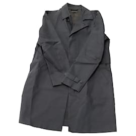 Theory-Theory Coat in Navy Blue Cotton-Navy blue