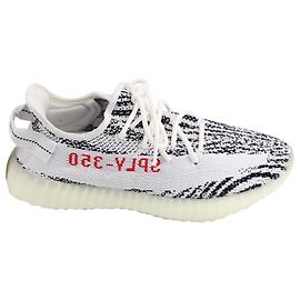Autre Marque ADIDAS YEEZY BOOST 350 V2 Baskets Zebra en Coton Blanc Blanc