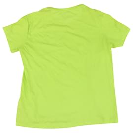 Valentino-Valentino VLTN T-shirt em algodão verde-Verde