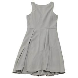 Emporio Armani-Ärmelloses Kleid in A-Linie von Emporio Armani aus grauem Polyester-Grau
