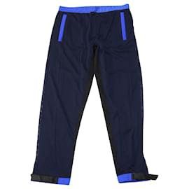 Prada-Prada Pantalon de jogging en maille technique en polyester bleu-Bleu,Bleu Marine