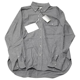 Isabel Marant-Isabel Marant Pilar Button-Down Shirt in Grey Cotton-Grey