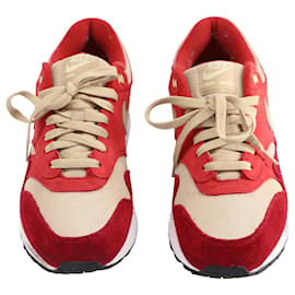Nike-Nike Air Max 1 Pacchetto Curry in Nylon Rosso-Rosso