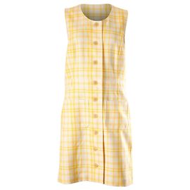 Tory Burch Jacquard Notch Front Shift Dress in Multicolor Polyester Other