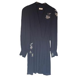 Zadig & Voltaire Strass Remember robe Bleu