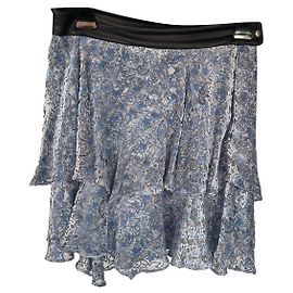 Zadig & Voltaire Minigonna Jim Velours Devore Blu