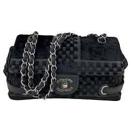 Chanel Sac à rabat vintage Noir