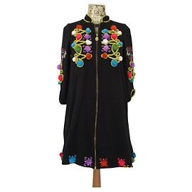 Manoush pompon militare Nero Multicolore