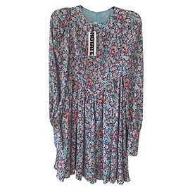 Autre Marque Robe fleurie Rotate bleue neuve Bleu Multicolore Bleu clair