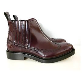 Botas Chelsea Joseph Brogue Ameixa