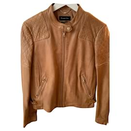 Massimo Dutti-Massimo Dutti leather jacket-Caramel