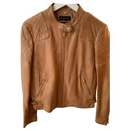 Jaqueta de couro Massimo Dutti Caramelo