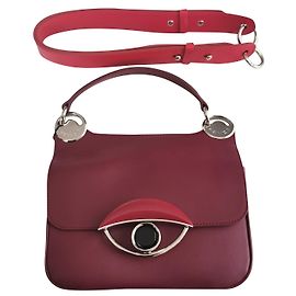 Sac à main Kenzo Tali en cuir bordeaux Noir Rouge Bordeaux Bijouterie argentée