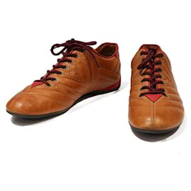 Louis Vuitton-Sneakers-Brown,Red