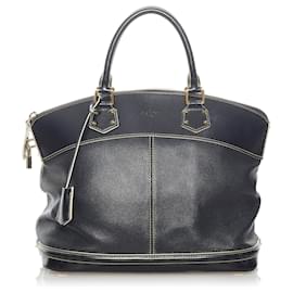 Louis Vuitton-Louis Vuitton Black Suhali Lockit MM-Black