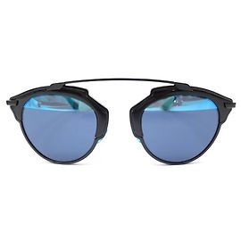 ÓCULOS DE SOL DIOR SO REAL B0AA0 METAL PRETO + CAIXA DE ÓCULOS DE SOL PRETA Preto