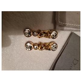 Dior-Dior Gold Clip-on Earrings-Golden