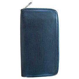 Louis Vuitton Cartera Zippy en piel Epi Verde oscuro