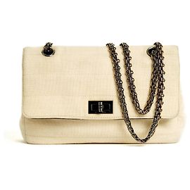 Chanel 2.55 JERSEY MARFIM PRATA 24 Cru